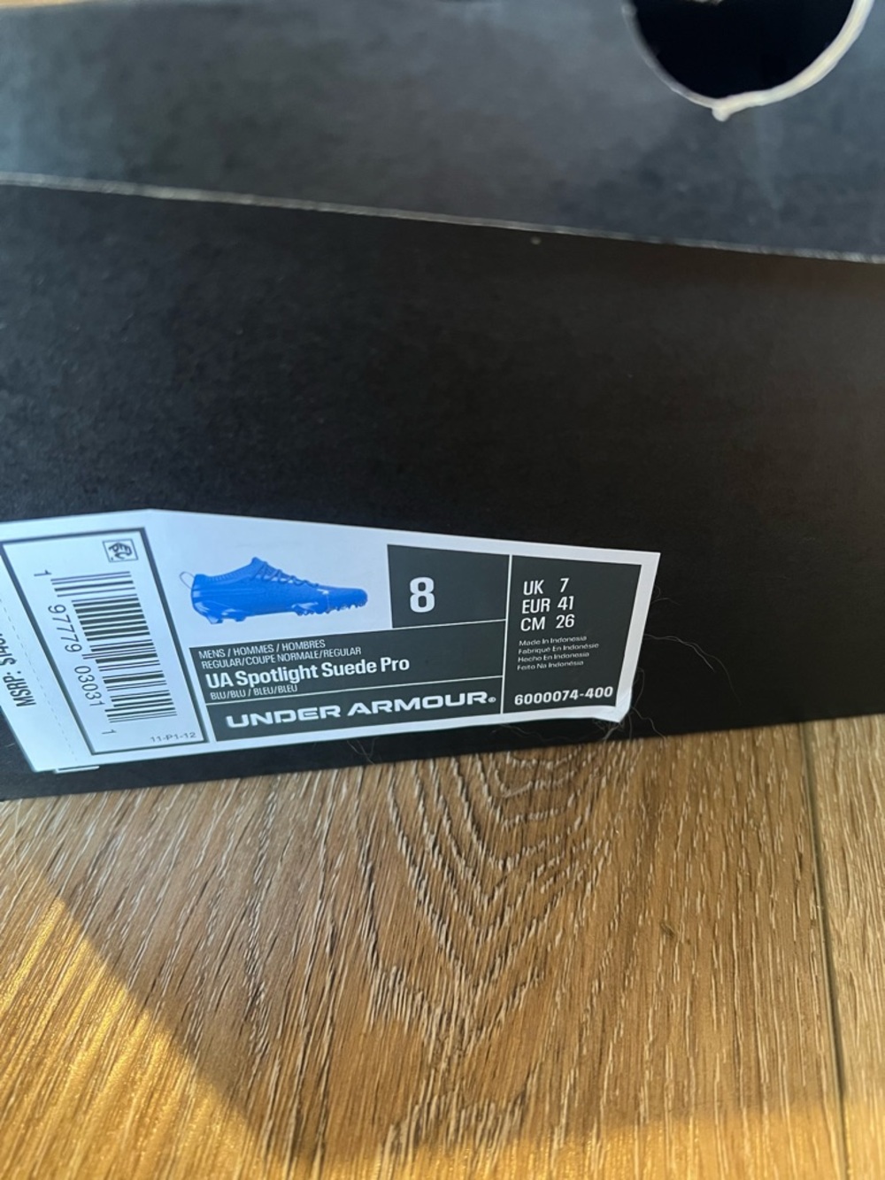 Under Armour Royal Blue Football Cleats - Picture 7 of 7